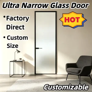 Titanium Magnesium Alloy Shower Glass Door with High-Strength 3C Tempered Glass Waterproof Anti-Corrosion Custom