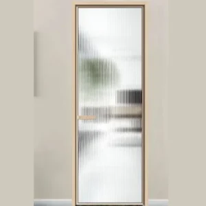 Titanium Magnesium Alloy Swing Door for Shower Room, 3C Certified Tempered Glass, Waterproof, Explosion-Proof, Quiet Hinges
