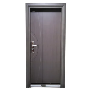 Traditional Zinc Alloy Sliding Wood Door, Anti-Theft, Fire Protection, Waterproof, Bedroom Use