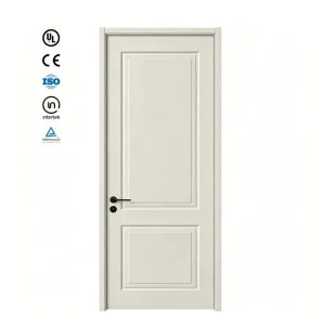 UL 20-Minute Fire-Rated HDF MDF Wooden Door with Wood Veneer or Painted Finish for Hotel and Office