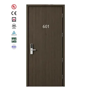 UL 30-Minute Fire Rated Acoustic Customizable Wood Veneer Hotel Room Door