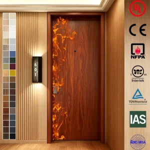 UL 30-Minute Fire Rated Acoustic Wood Veneer Hotel Interior Door