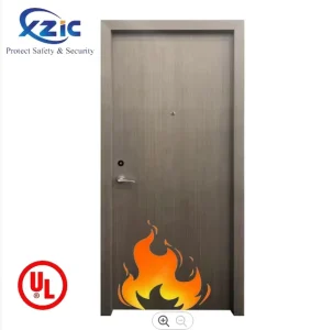 UL 90-Minute Fireproof Wooden Interior Door for Houses