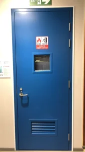 UL-Certified 90-Minute Steel Fire-Rated Interior Door with Vision Window and Frame