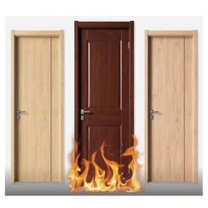 UL Certified Fireproof Wooden Interior Door for Hotels and Residential Applications