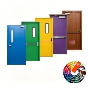 UL Certified Metal Fireproof Swing Door, 90-Minute Fire Resistant, 2-Hour Fire Rating