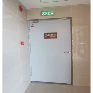 UL EN Standard 90-Minute Fire-Rated Galvanized Steel Interior Door