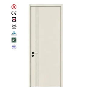 UL Fire Rated Wooden Door Hotel Apartment Office Interior Soundproof and Fireproof Commercial Project Building Painting Doors
