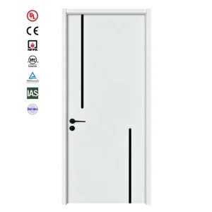 UL Listed Fire Rated Wood Door HDF or MDF Hotel Apartment Office Internal Soundproof and Fireproof Commercial Building Door