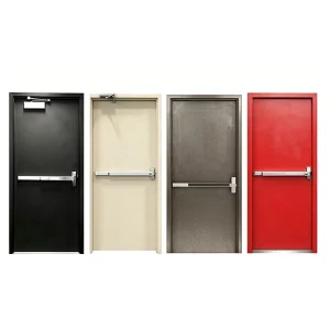 UL Single Steel Fireproof Door, OEM Design, Customized External Emergency Door, Factory