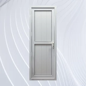 UPVC Bathroom Swing Door Waterproof Anti-Corrosion CE Certified