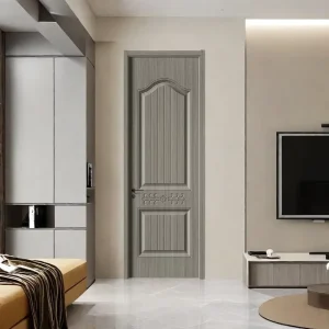 UPVC Front French Door Waterproof Composite Polymer Door for Commercial Use