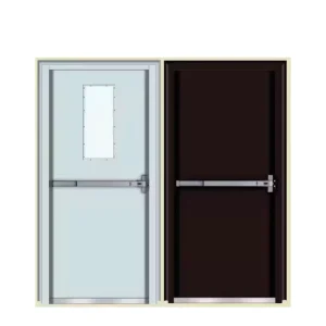 US-Certified 1-Hour Fire-Rated Modern Steel Door with Fire Protection