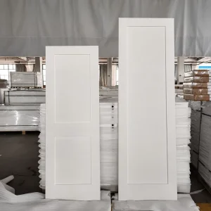 US Standard 30×80″ 2-Panel Solid Core White Primed MDF Shaker Interior Door