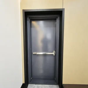 USA-Certified Double Commercial Steel Fire Doors with 3-Hour Fire Rating