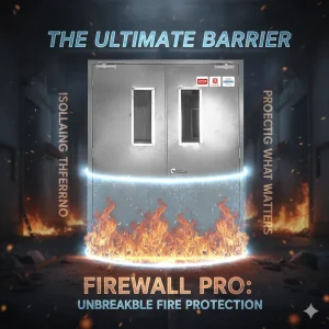 USA Hurricane-Resistant Hotel Steel Fire Door, 20-90 Minute Fire Rated
