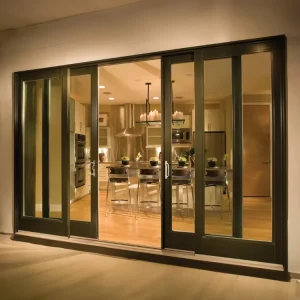 UV Proof Aluminum Sliding Folding Glass Patio Door