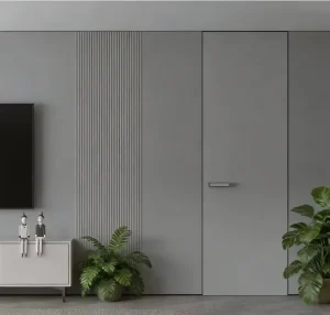 Ultra-Flush Hidden Door Interior Wooden Frameless Invisible Door