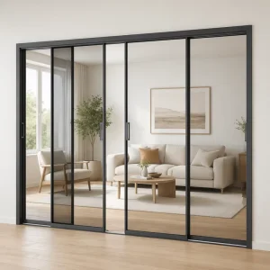 Ultra-Light Sturdy Alloy-Framed Aluminum Sliding Door for Home Balcony Renovation