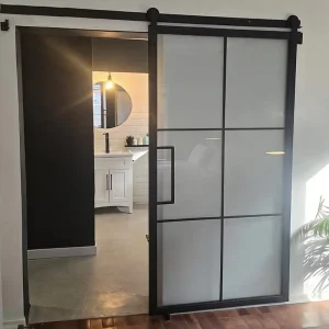 Ultra-Narrow Aluminum Alloy Folding Door for Indoor Balconies and Kitchens with Screen