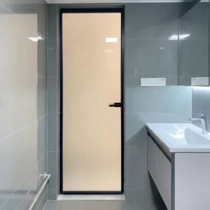 Ultra Narrow Aluminum Bathroom Door with Anti-Deformation Stable Structure