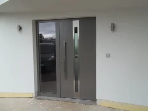 Ultra Narrow Frame Aluminum Alloy Swing Door Kitchen and Balcony Partition Door Simple Glass Door