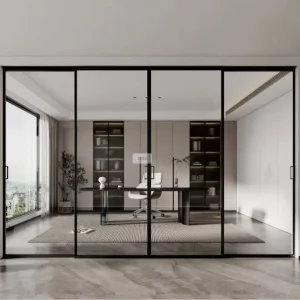 Ultra Narrow Frame Aluminum Sliding Door Modern Minimalist Design Thermal Break Soundproof for Villa Apartment Balcony Patio