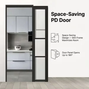 Ultra-Narrow Frame PD Sliding Foldable Door Space Saving