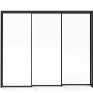 Ultra-Narrow Frame Three-Link Hanging Sliding Doors for Kitchen Partitions