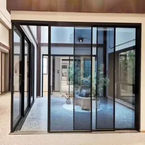 Ultra-Narrow Triple-Linkage Glass Sliding Door System for Balcony, Living Room, and Kitchen