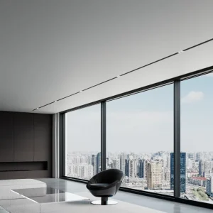 Ultra-Slim Aluminum Alloy Glass Sliding Door with Windproof Design and Narrow Frame for Commercial Interiors