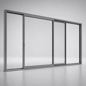 Ultra-Slim Aluminum Lift-and-Slide Door with Tempered Glass and Insect Screen