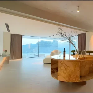 Ultra Slim Frame Panoramic Sound-Insulated Tempered Glass Waterproof Aluminum Exterior Sliding Door for Villa Patio Hotel Living Room