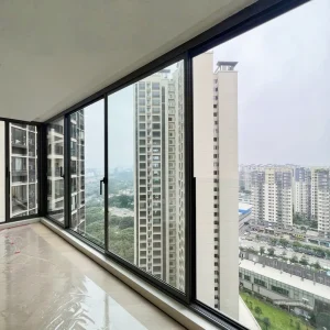Ultra-Thin Frame Panoramic Large Glass Panel Sliding Door for Villa