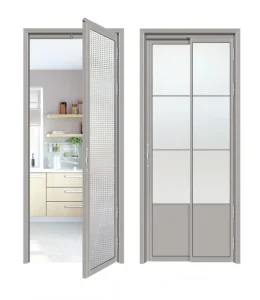 Ultra narrow Frame Multi track PD Door with Sliding Swinging Opening Modes Frame Pivot Sliding Entrance Door Interior Door