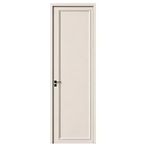 Unvarnished CPL Laminated Interior Door, Modern Flat Polymer Wood, Scratch Resistant, Sound Insulation