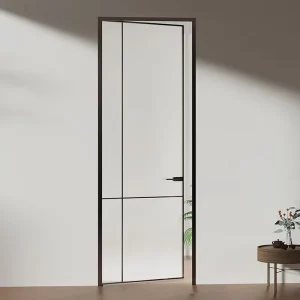 Very Narrow Aluminum Alloy Sliding Door for Interior Soundproof Toilet Bathroom Glass Door Clip Painting for Balcony Windows
