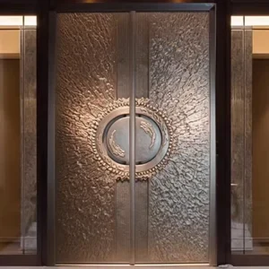 Villa Anti-Theft Smart Lock Automatic Pure Copper Double Entry Door