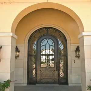 Villa Entrance Wrought Iron Front Door Exterior Main Door