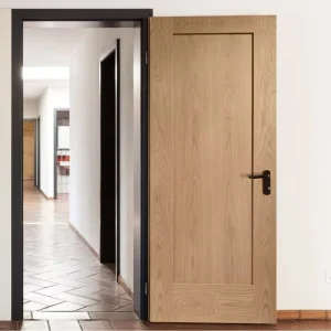Villa Exterior Customized White Oak Solid Wood Front Entry Door