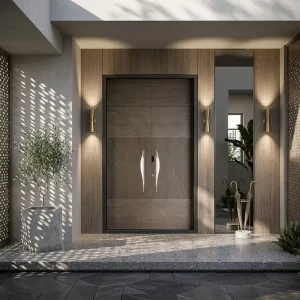 Villa Exterior Security Door Aluminum Alloy Anti-Theft Bespoke Bulletproof Heavy-Duty Factory Direct