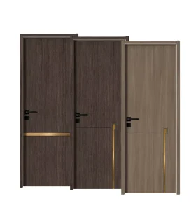 Villa Solid Wood Interior Single Door Without Frame