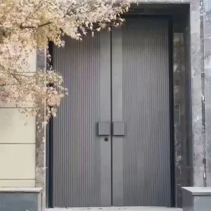 Villa Thermally Broken Cast Aluminum Front Door, Anti-Theft Entry Security Armored Door