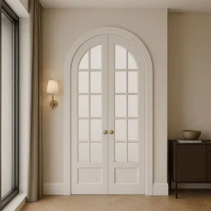 Villa Waterproof Wood Interior Door With Lock And Hinge