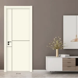 W Series W4/W5 Solid Wood Soundproof Bedroom Interior Door Set, Minimalist Paint-Free Design