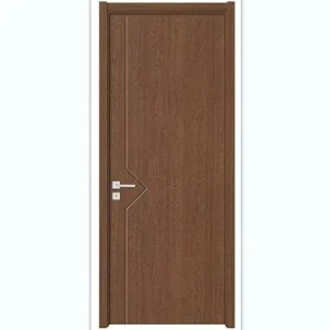 WM-29 WPC Door YS-Oak Color Living Room PVC Film Modern Wood Entry Door MDF Composite Wood Door