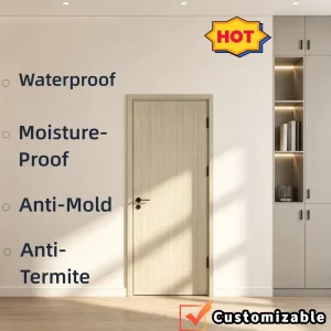 WPC Flush Waterproof Termite-Proof Indoor Door for Philippines Apartments