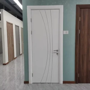 WPC Soundproof Interior Wood Plastic Composite Apartment Door Panels Huangshan Supplier