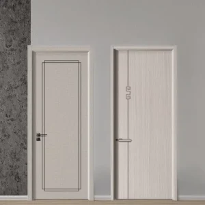WPC Wood Paint-Free Waterproof Interior PVC Polymer Door for Bedrooms