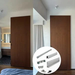 Wall-Mounted Concealed Italian Hydraulic Sliding Door System for Wood Doors China Factory Sliding Door Hardware